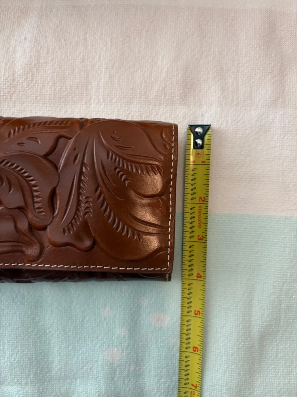 Patricia Nash Brown Tri fold RFID Leather Wallet. NWOT - Picture 9 of 13